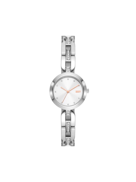 Stainless Steel Dkny Armbanduhr Silber Uhr Dkny Silber DKNY