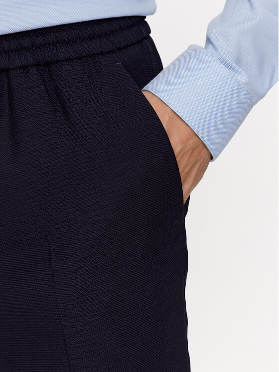 Calvin Klein Calvin Klein Hlače iz tkanine K10K109956 Mornarsko modra Regular Fit