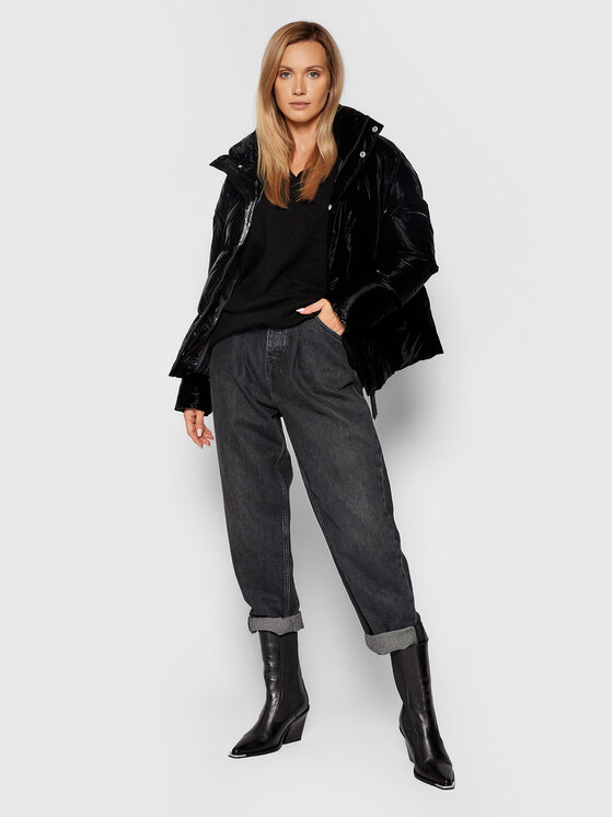 Rains Rains Giubbotto invernale Unisex 1522 Nero Boxy Fit