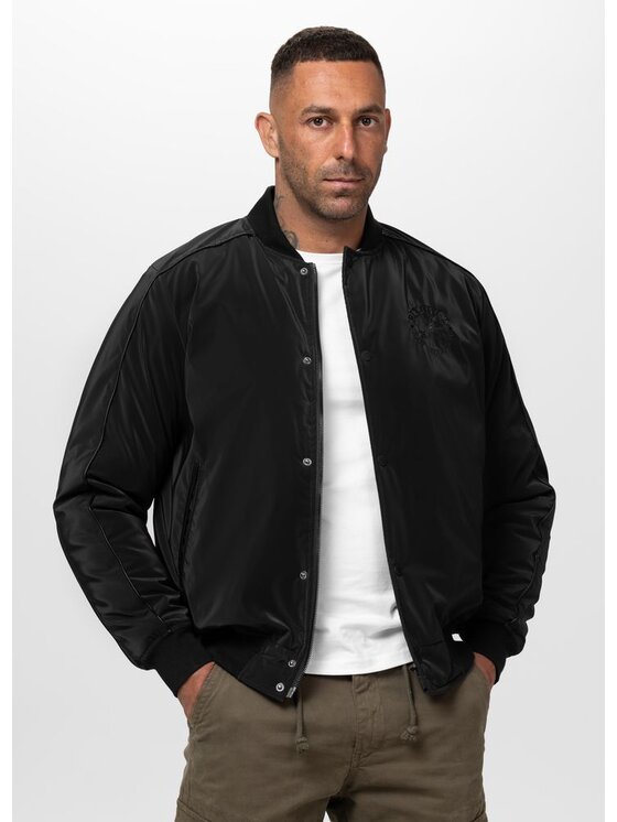 PITBULL PITBULL Kurtka przejściowa MANOLITO Czarny Regular Fit