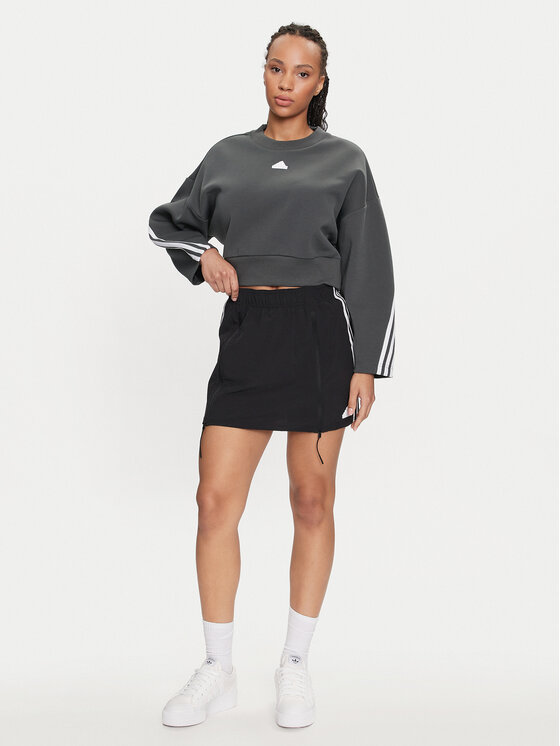 adidas adidas Majica dugih rukava Future Icons 3-Stripes IS3879 Zelena Loose Fit