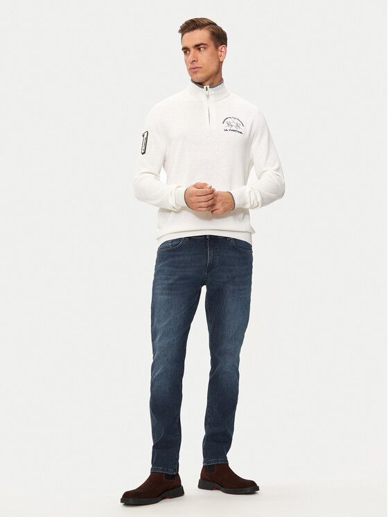 La Martina La Martina Пуловер ZMS314 YW120 Екрю Regular Fit