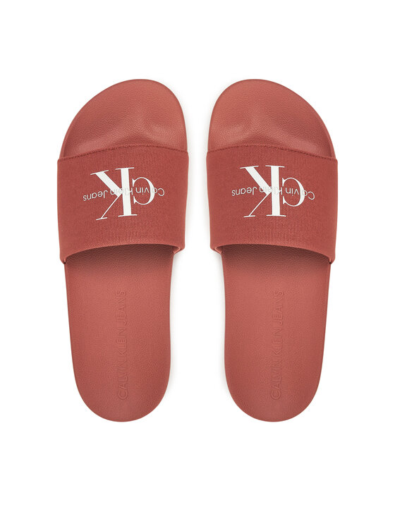 Calvin Klein Jeans Calvin Klein Jeans Şlapi Slide Monogram Cv YM0YM01271 Coral