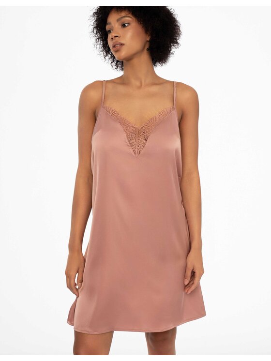 Esotiq Esotiq Koszula nocna 41248-39X Różowy Regular Fit