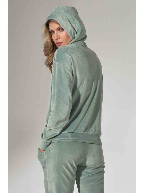 FIGL FIGL Mikina M745 Zelená Regular Fit