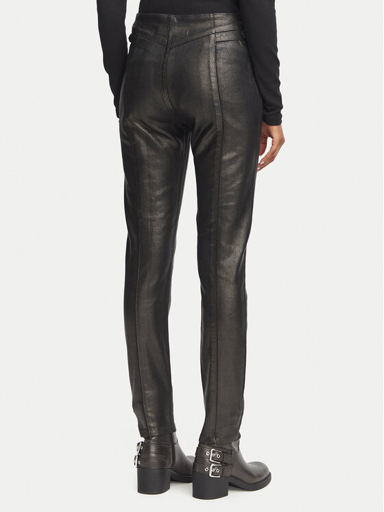 Guess Guess Pantaloni di tessuto W6BA32 D2086 Nero Slim Fit