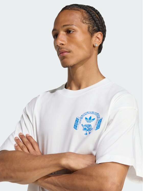 adidas adidas T-Shirt 156525 Biały Oversize