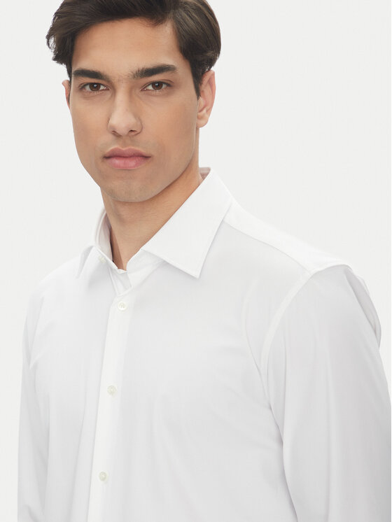 BOSS BOSS Košeľa P-Hank 50539391 Biela Slim Fit
