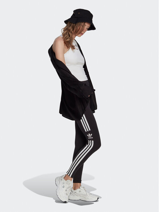 adidas adidas Легінси Trefoil IB7305 Чорний Slim Fit