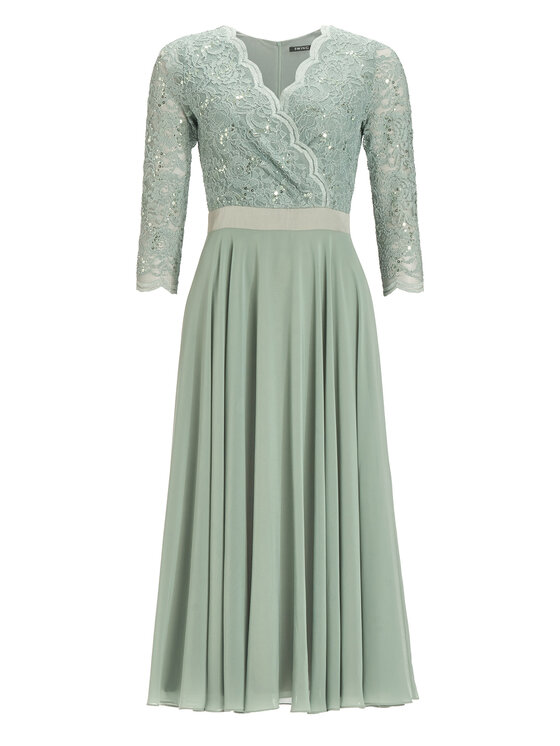 Swing Swing Sukienka koktajlowa 5AE29100 Zielony Regular Fit