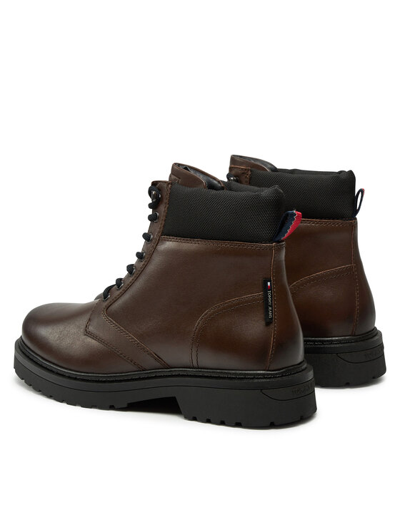 Tommy Jeans Tommy Jeans Pohodni čevlji Tjm Lace Up Boot EM0EM01446 Rjava