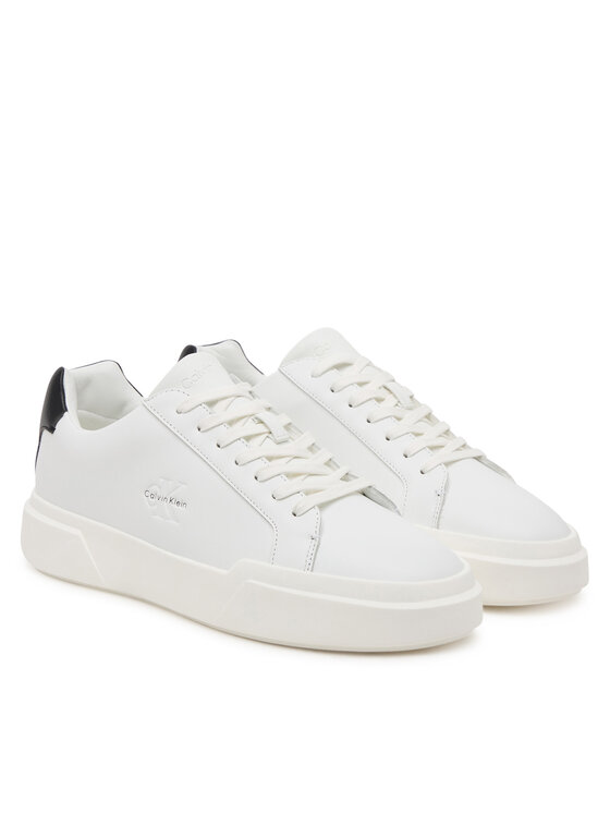 Calvin Klein Calvin Klein Sneakersy Chunky Cupsole Laceup Lth YM0YM01344 Biały