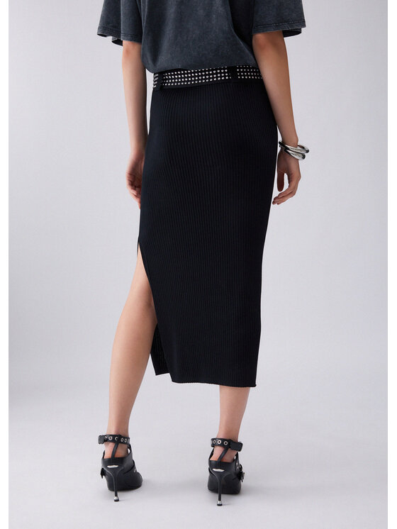 Liu Jo Liu Jo Spódnica maxi WA6418MS55N22222 Czarny Regular Fit