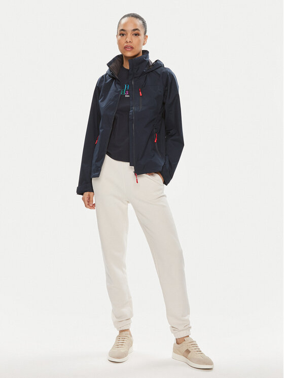 Helly Hansen Helly Hansen Námornícka bunda W Crew Hooded Jacket 2.0 34448 Tmavomodrá Regular Fit
