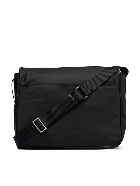 Calvin Klein Calvin Klein Geantă Ssnl Raised Logo Flap Messenger LV04D3501G Negru