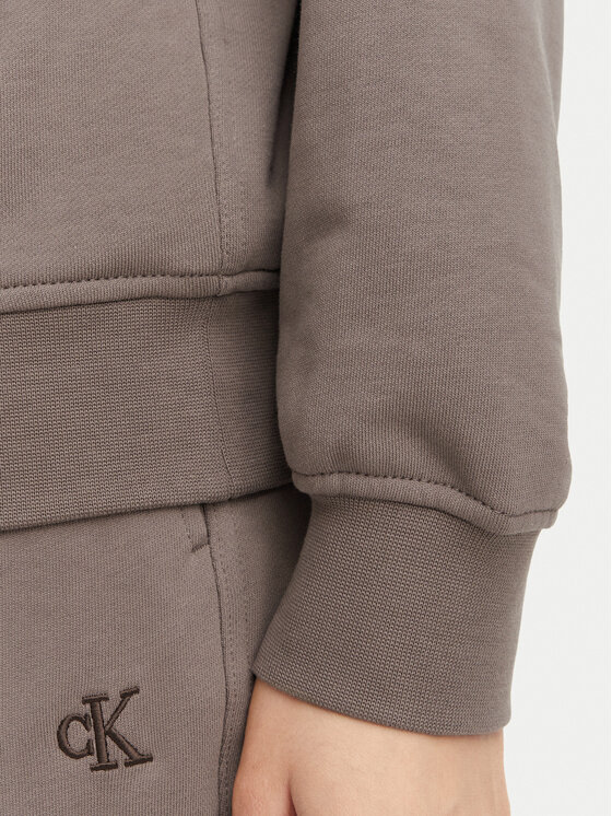 Calvin Klein Jeans Calvin Klein Jeans Bluza Monogram LV047F223G Beżowy ciemny Regular Fit