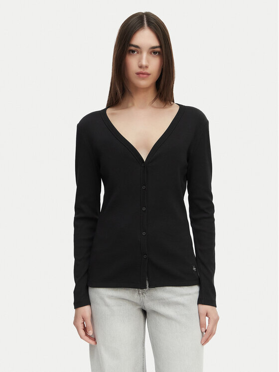 Calvin Klein Jeans Blúz LV047G207G Fekete Regular Fit
