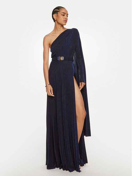 Elisabetta Franchi Elisabetta Franchi Vakarinė suknelė AB-686-46E2 Tamsiai mėlyna Regular Fit
