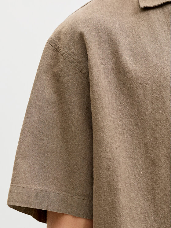 Jack & Jones Jack & Jones Särk Summer 12289191 Pruun Relaxed Fit