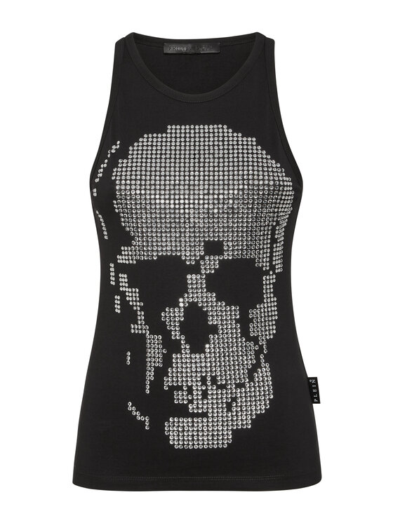 PHILIPP PLEIN PHILIPP PLEIN Tank top 14761 Černá Skin Tight Fit