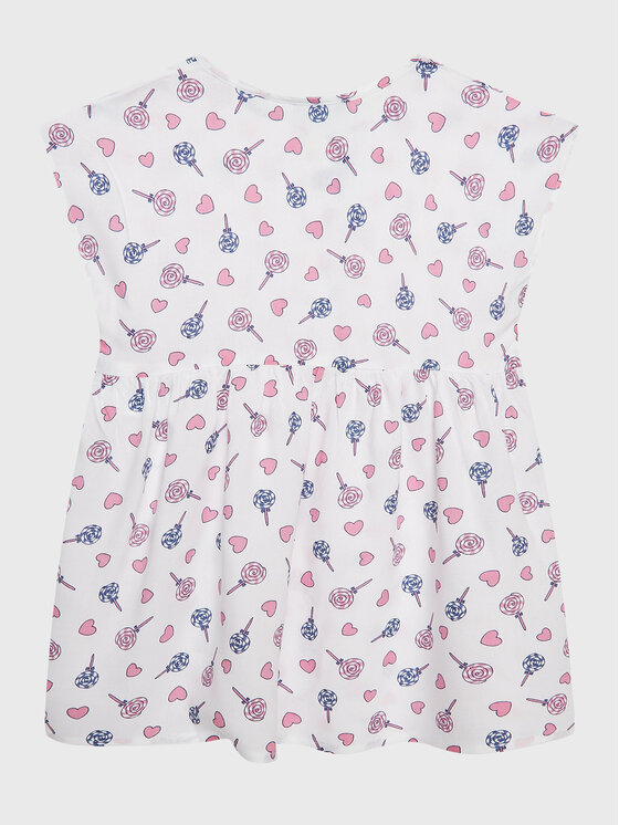 United Colors Of Benetton United Colors Of Benetton Rochie de zi 4EKJGV00M Alb Regular Fit