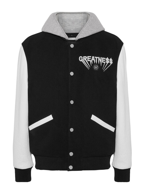 PHILIPP PLEIN PHILIPP PLEIN Kurtka bomber 26069 Czarny Regular Fit