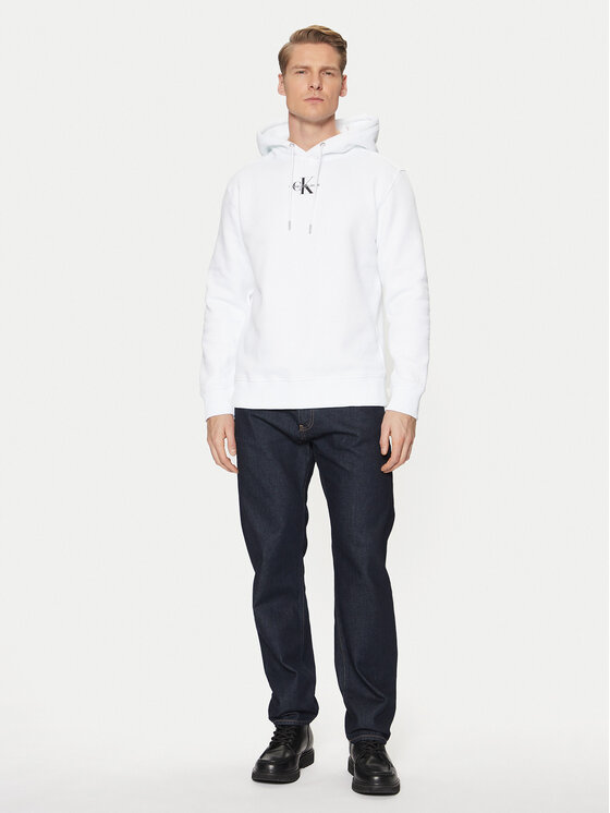 Calvin Klein Jeans Calvin Klein Jeans Mikina J30J323749 Bílá Regular Fit