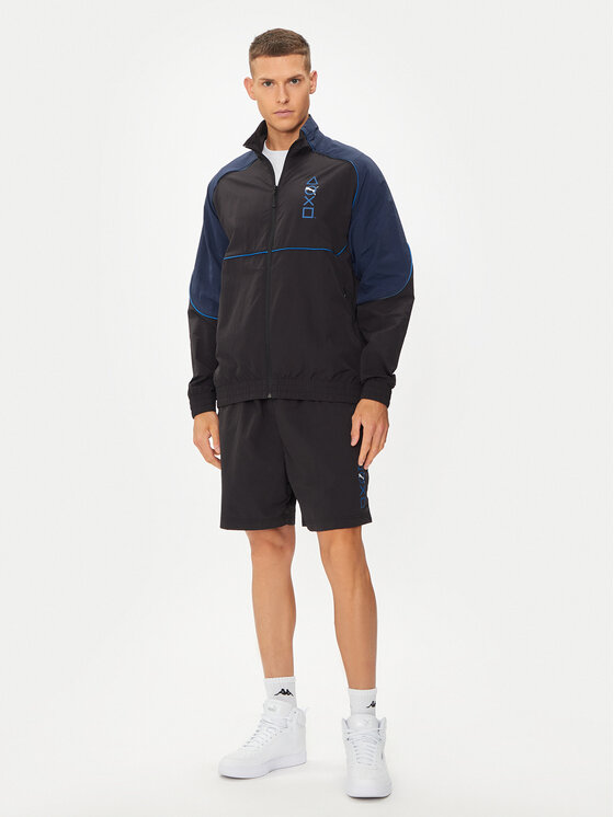 Puma Puma Μπλούζα PLAYSTATION 624696 Μαύρο Loose Fit