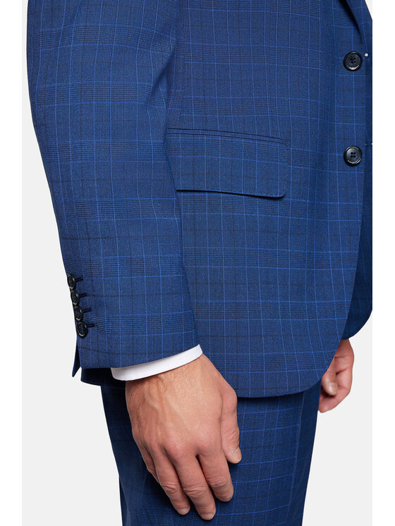 Lancerto Lancerto Garnitur Rennes GA073124000010 Granatowy Slim Fit