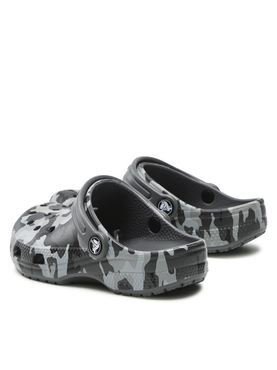 Crocs Crocs Šlepetės Classic Camo Clog 207594 Pilka