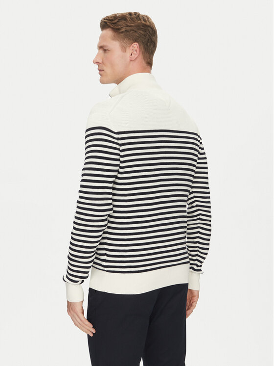 Tommy Hilfiger Tommy Hilfiger Sweter MW0MW38601 Écru Regular Fit