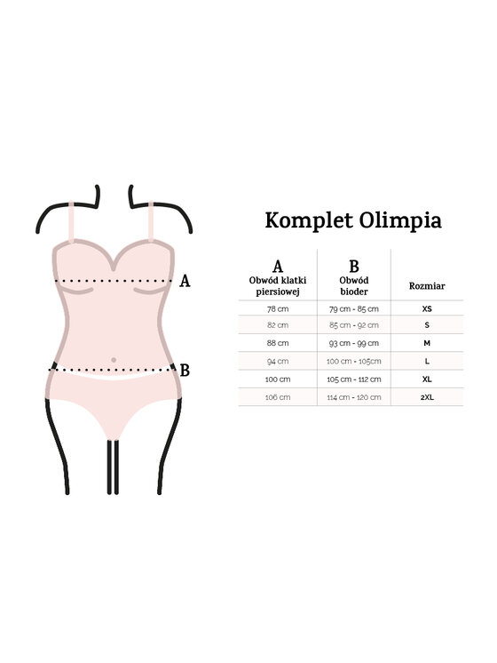 DKaren Lingerie DKaren Lingerie Komplet bielizny Olimpia Czarny