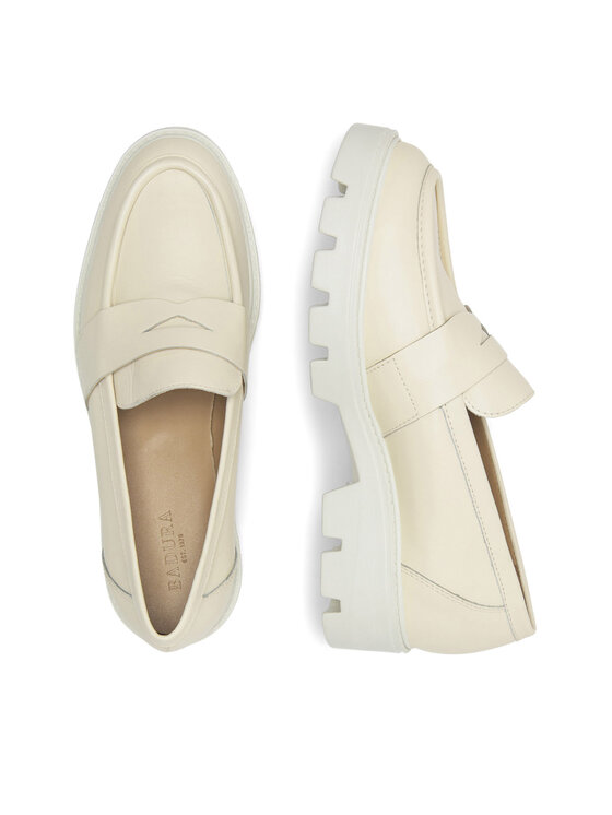 Badura Badura Loafersy AMANTEA-E23-28180NAP Beżowy