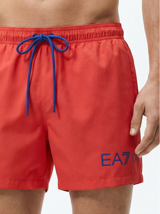EA7 Emporio Armani EA7 Emporio Armani Plavecké šortky 7M002000 AF13049 M5140 Červená Regular Fit