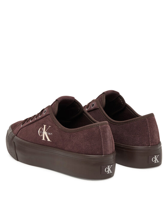 Calvin Klein Calvin Klein Tenniskingad Vulc Flatf Laceup Suede HW0HW03088 Bordoopunane