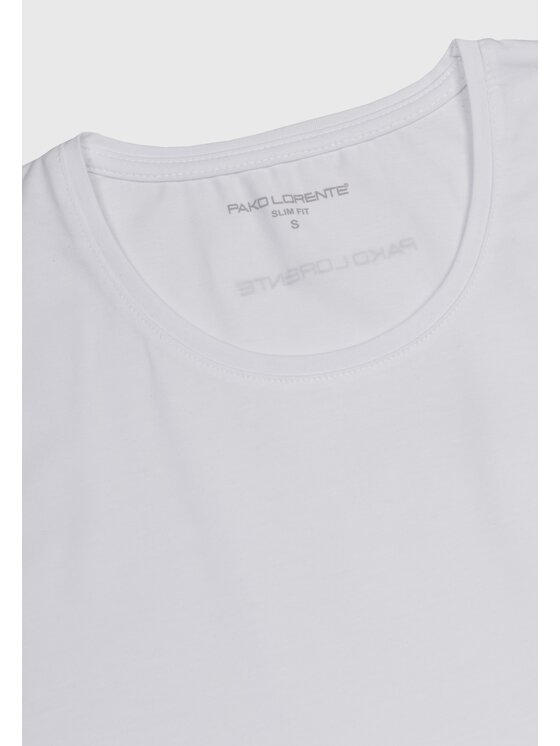 Pako Lorente Pako Lorente T-Shirt P0B2B-TT-001 Biały Regular Fit