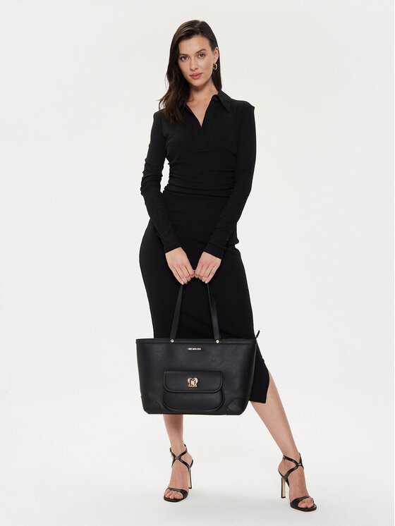 LOVE MOSCHINO LOVE MOSCHINO Ročna torba JC4131PP1ILM0000 Črna