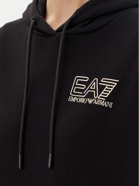 EA7 Emporio Armani EA7 Emporio Armani Mikina 7W000101 AF12473 MC004 Čierna Loose Fit