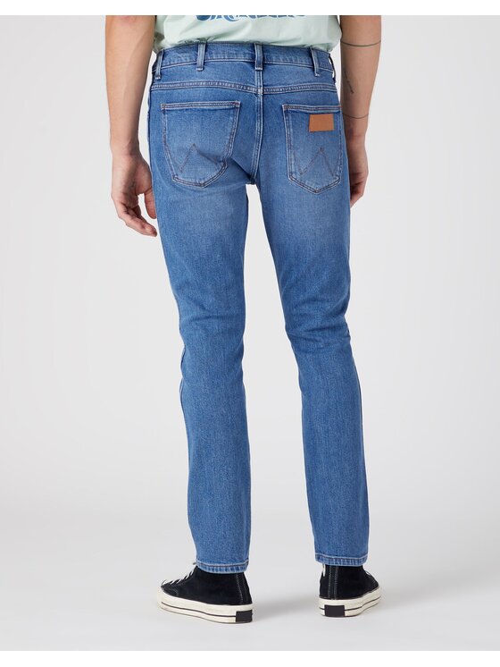 Wrangler Wrangler Jeansy LARSTON Niebieski Slim Fit