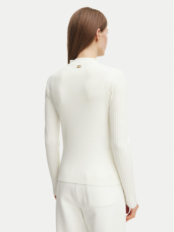 Liu Jo Sport Liu Jo Sport Sweter TF6082 MS63L Kremowy Regular Fit