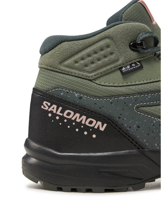 Salomon Salomon Παπούτσια πεζοπορίας Outway Mid Climasalomon™ Waterproof L47561700 Πράσινο