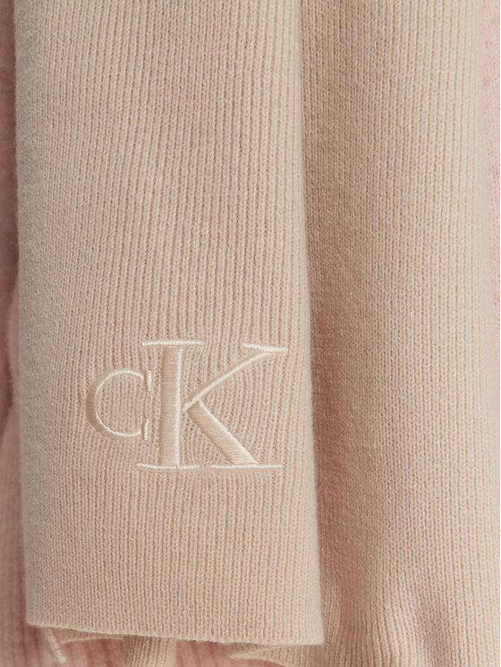 Calvin Klein Calvin Klein Komplekti kuuluvad sall ja müts K60K612666 Beež