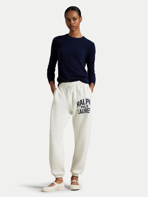 Polo Ralph Lauren Polo Ralph Lauren Долнище анцуг 211971758002 Бял Tapered Fit