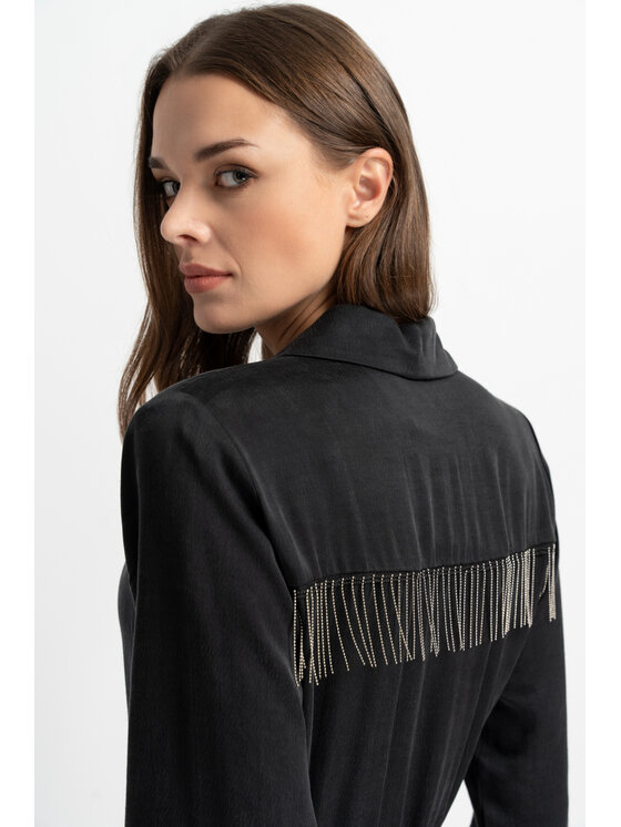 CLICK CLICK Každodenné šaty 60-6072 Čierna Custome Fit