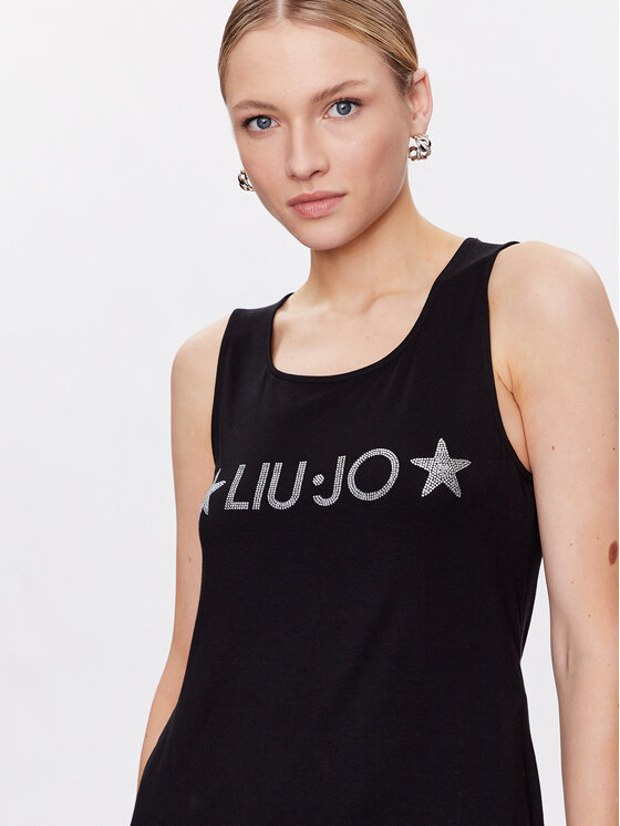 Liu Jo Beachwear Liu Jo Beachwear Top VA3100 J5360 Czarny Regular Fit