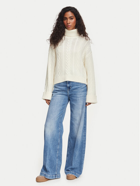 Guess Guess Golfas W6YR45 Z1206 Kreminė Regular Fit