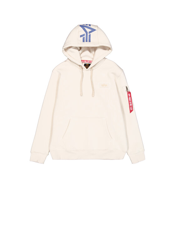 Alpha Industries Alpha Industries Bluza Backprint Hoodie Beżowy Regular Fit