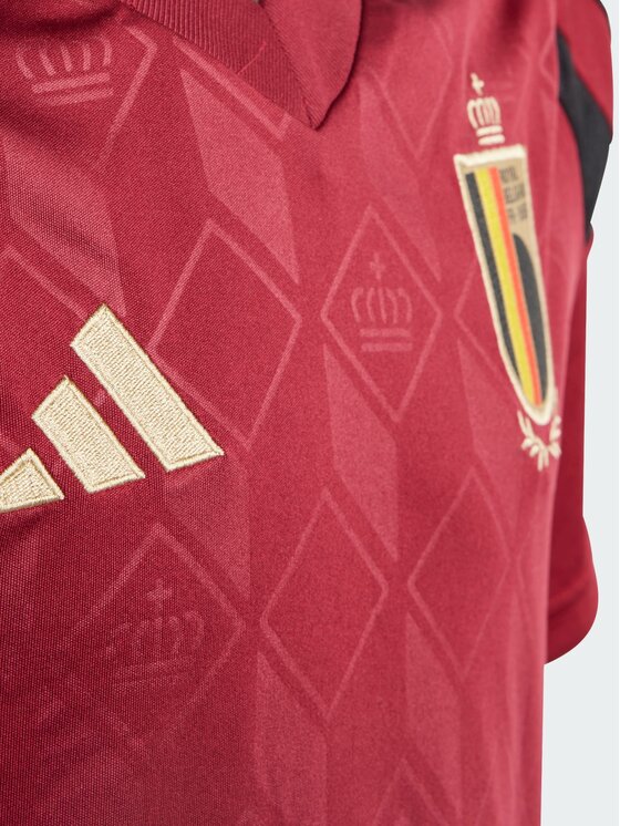 adidas adidas Koszulka techniczna Belgium 24 Home Jersey Czerwony Regular Fit