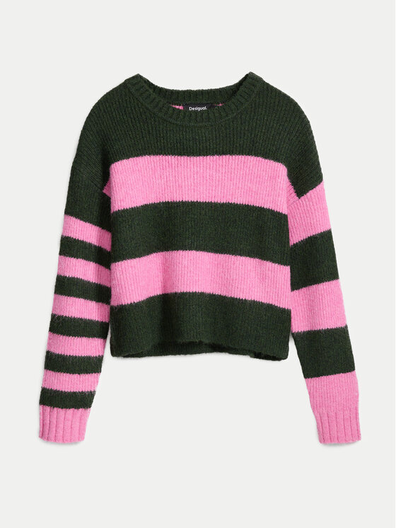 Desigual Desigual Sweter Hamilton 24WWJF30 Różowy Regular Fit