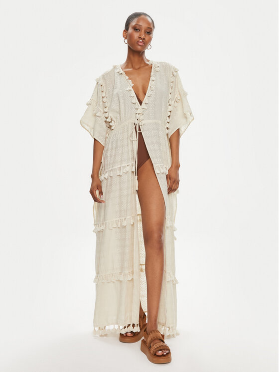 LOLA CASADEMUNT lola_casademunt Kimonó LS2416055 Ekru Relaxed Fit
